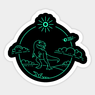 Dinosaur Extinction Sticker